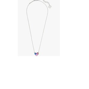 Kendra Scott silver heart necklace